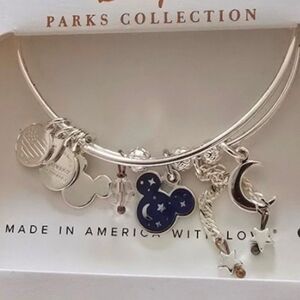 Disney Silver Bracelet with Blue Mickey Charm